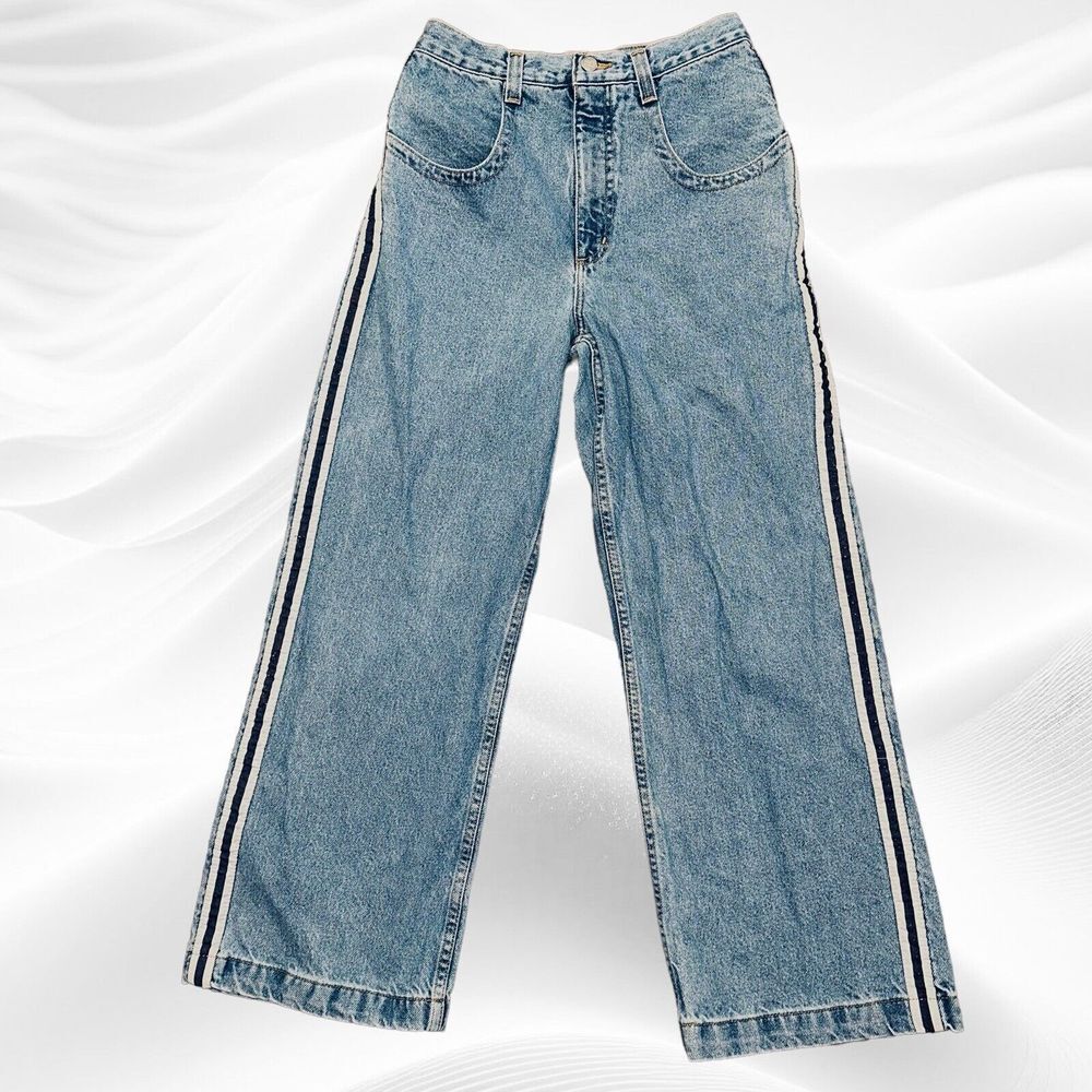 Vintage ZONZ Jeans Unisex 14R (26X27) Blue Relaxed Crop Skater 90's Y2K‎ Raver